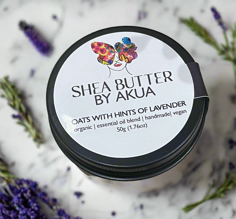 Organic shea butter with oats & lavender