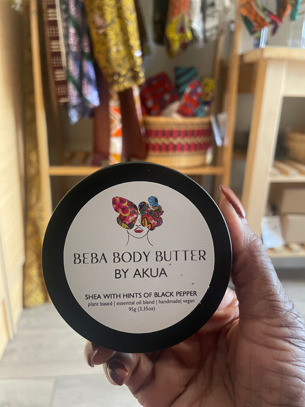 Beba Body Butter by Sheabutter Cottage – handmade moisturiser with shea, cocoa and coconut oils in a recyclable jar