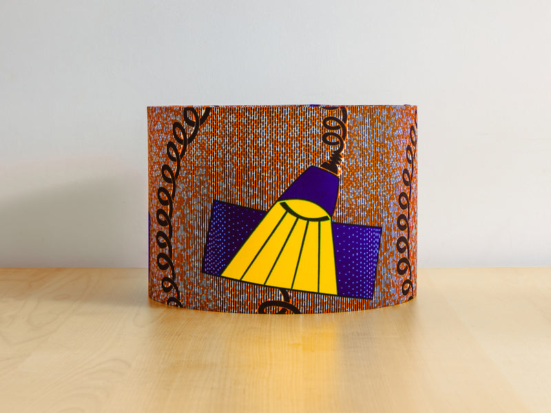 Kanea African Print 30cm Drum Lampshade