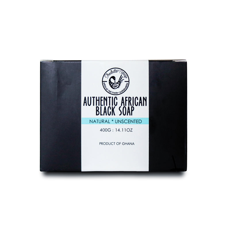 Authentic African black soap : 400g