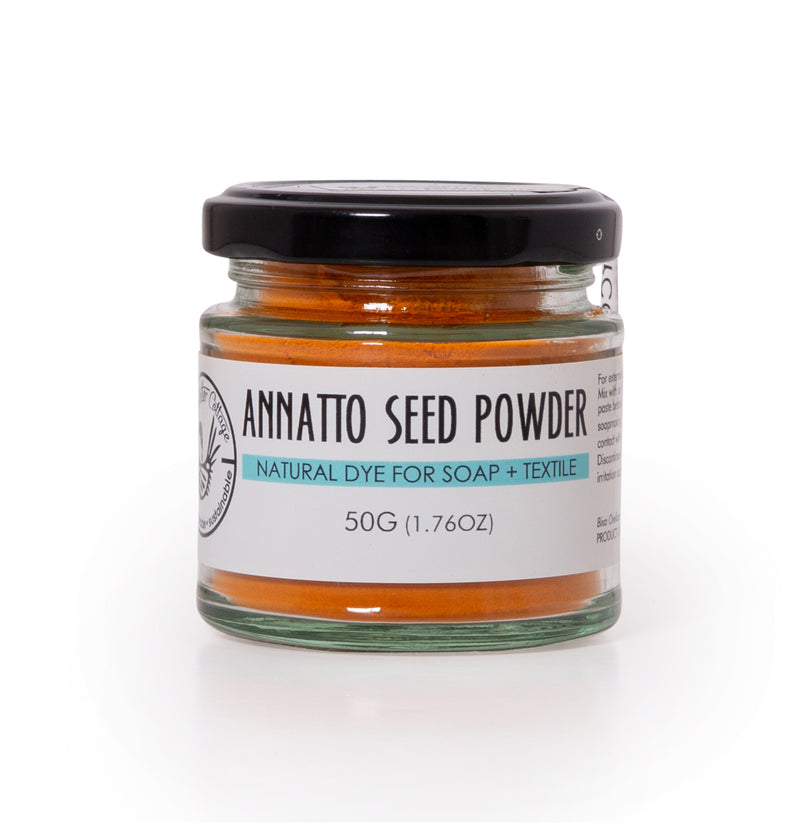 Annatto seed powder : orange dye